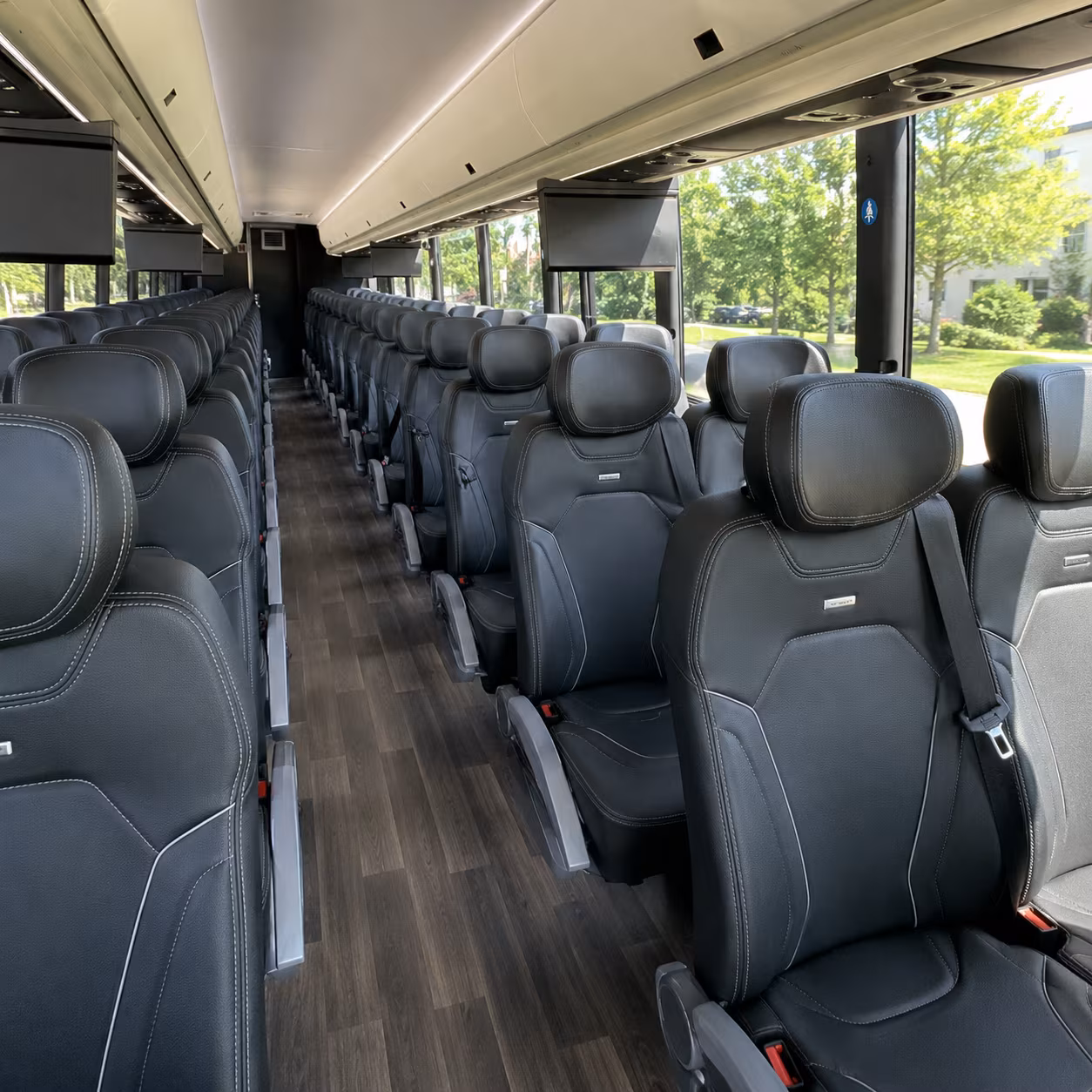Jacksonville Airport Shuttle & Transportation party bus interior