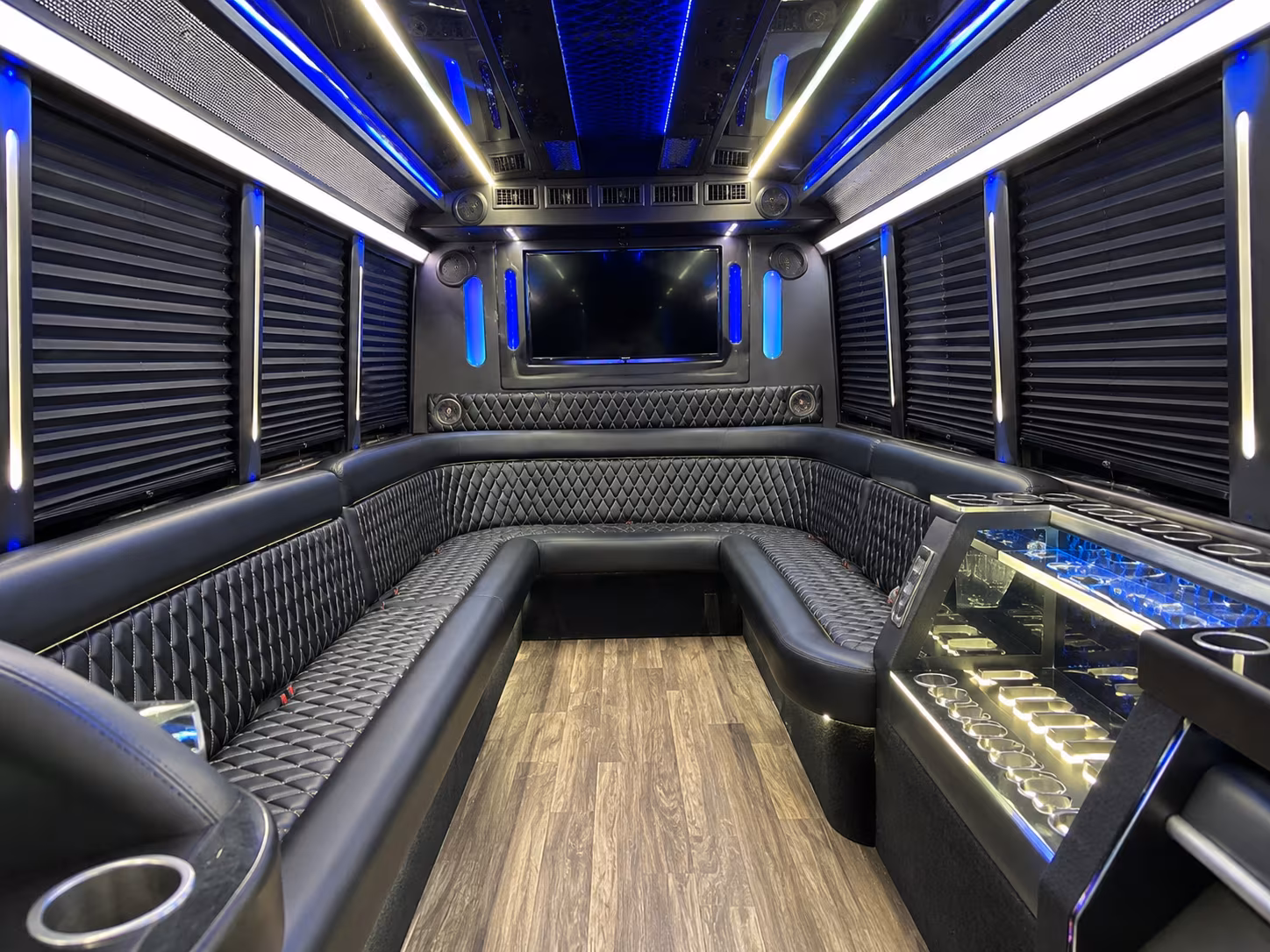 Jacksonville Prom & Homecoming Transportation party bus exterior